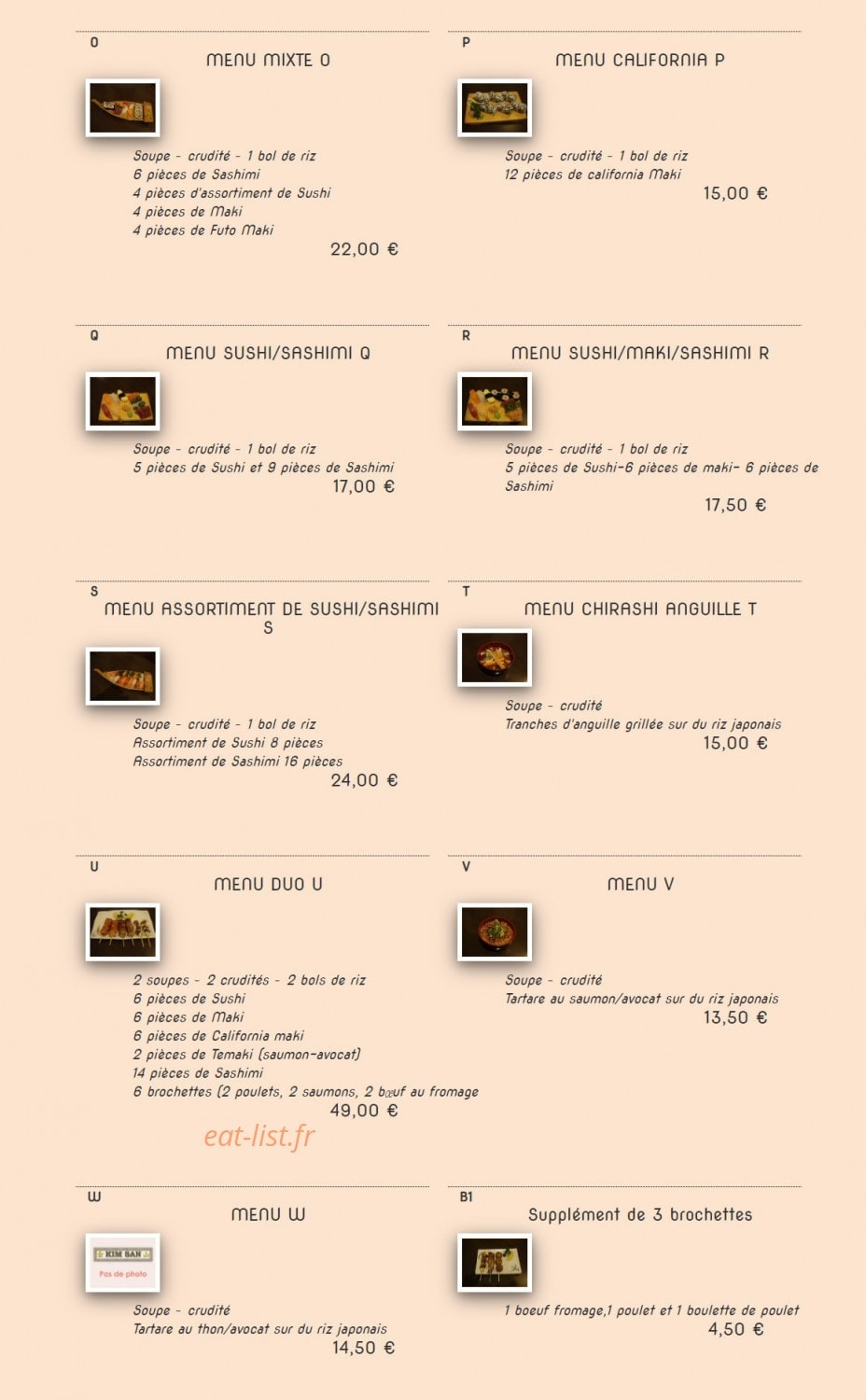 Kim San — carte page 25