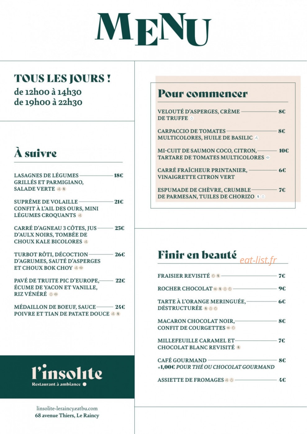 L'insolite — carte page 1