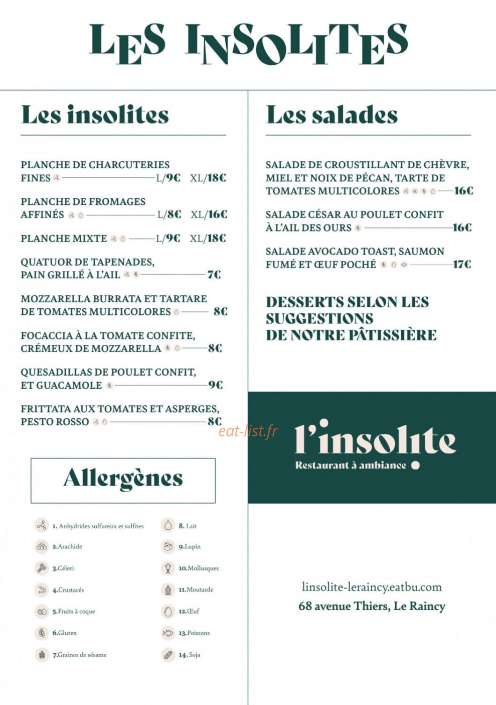 L'insolite — carte page 3