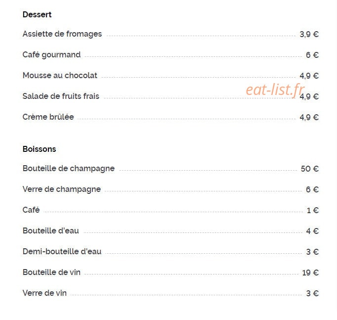 Le bear's — carte page 2