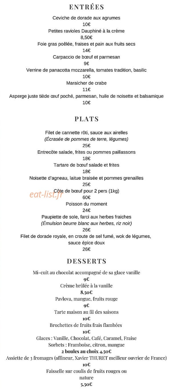 Le Blé Coeur — carte page 2