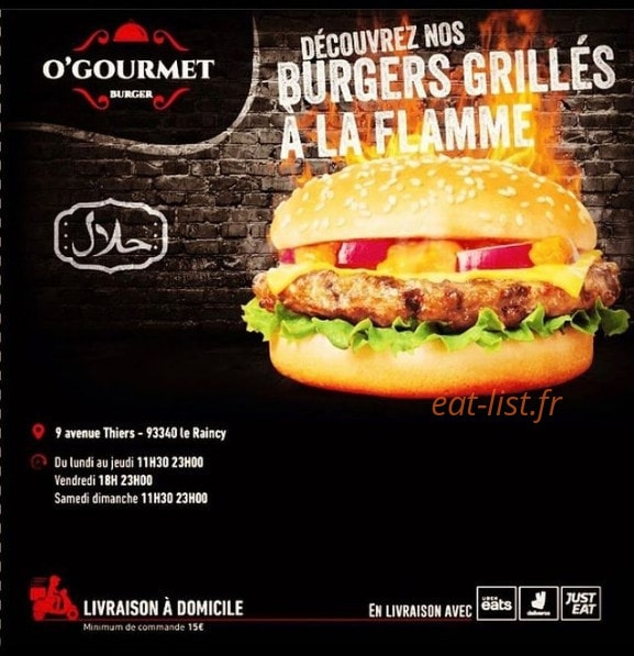 O'Gourmet — carte page 1