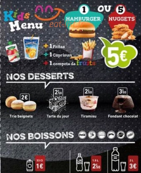 O'Gourmet — carte page 5