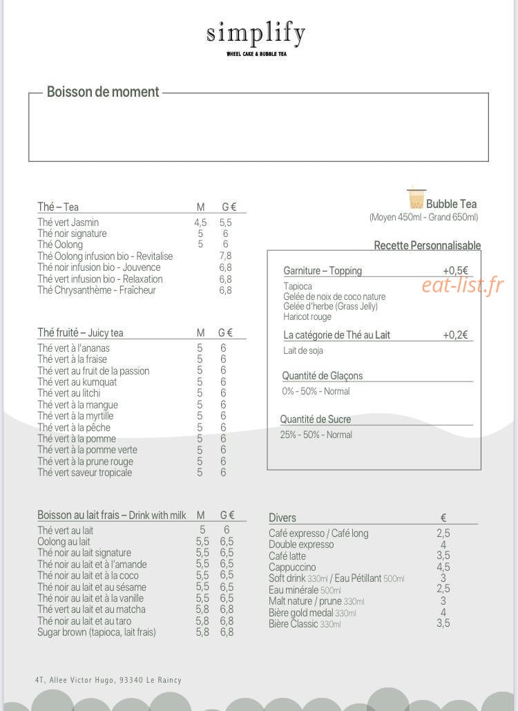 Simplify — carte page 2