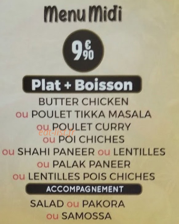 Curry House — carte page 3