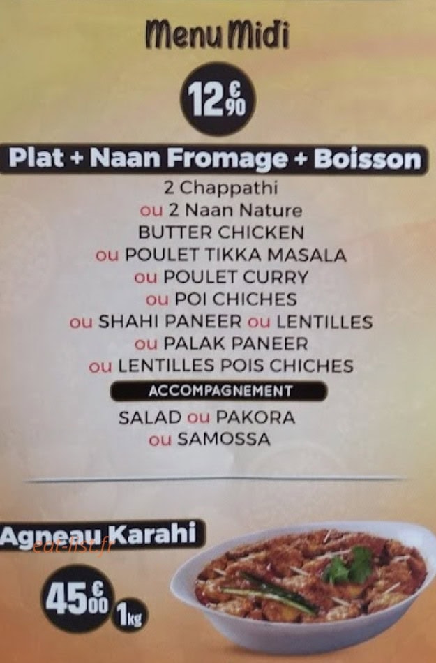 Curry House — carte page 4
