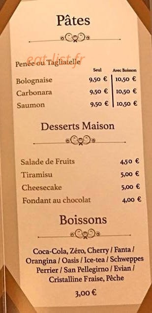 La Cantine — carte page 3
