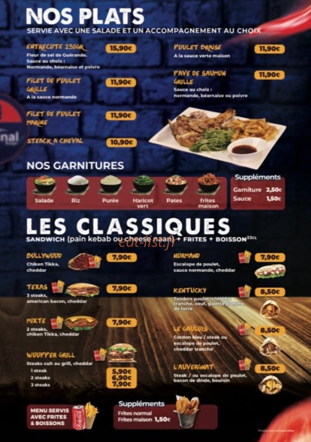Terminal Burger — carte page 3