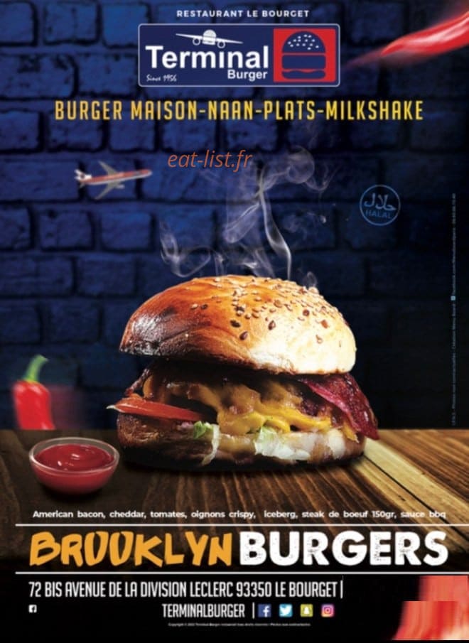 Terminal Burger — carte page 1