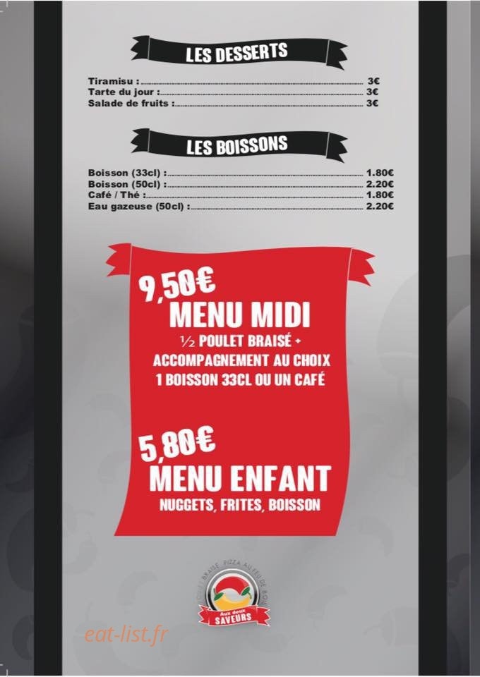 Aux Deux Saveurs — carte page 4