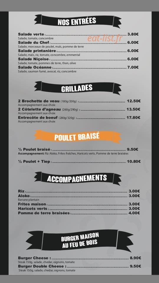 Aux Deux Saveurs — carte page 3