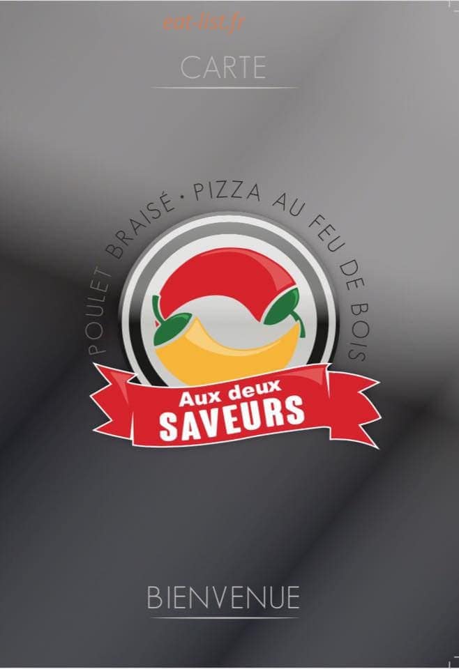 Aux Deux Saveurs — carte page 1