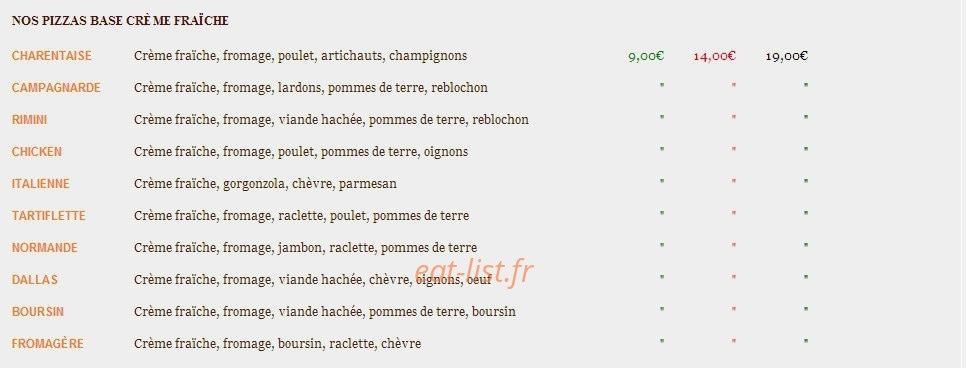 Pizza du plateau — carte page 2