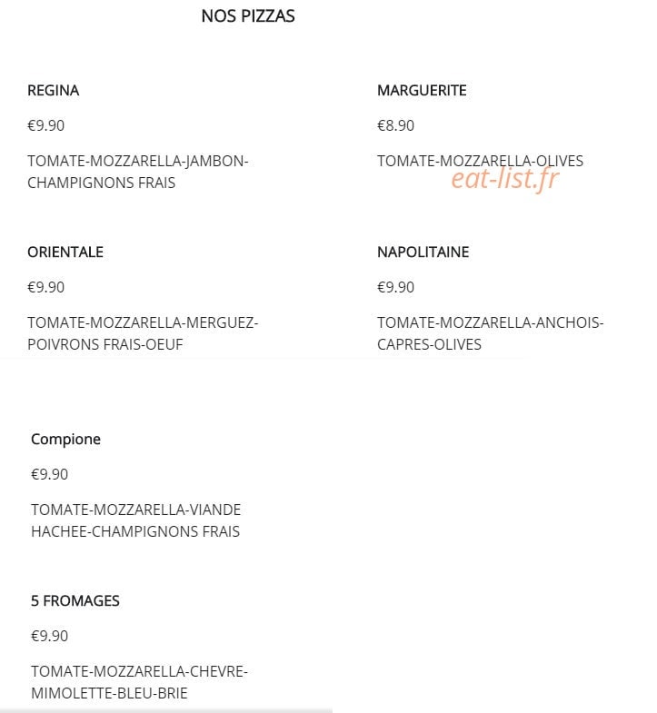 Taj delice — carte page 1