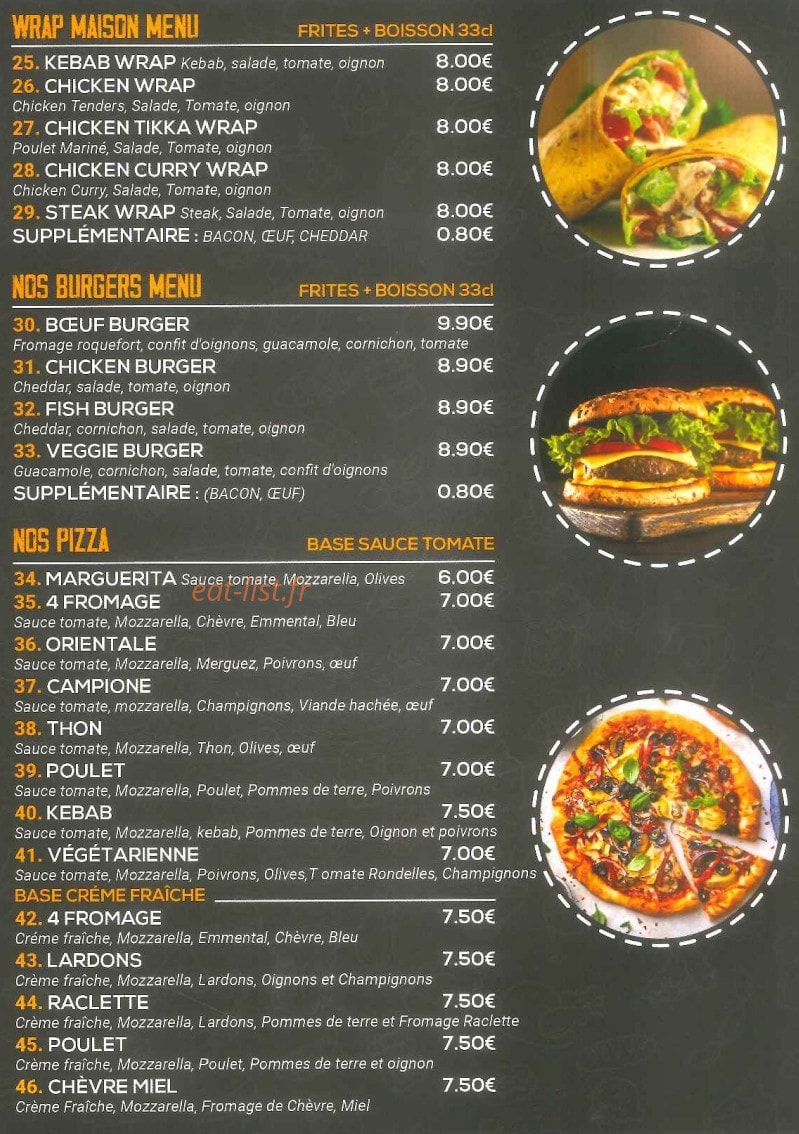 Chick'n Chips — carte page 3