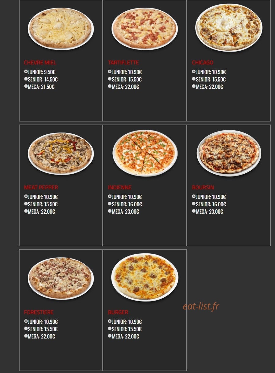 Allo Pizza — carte page 5