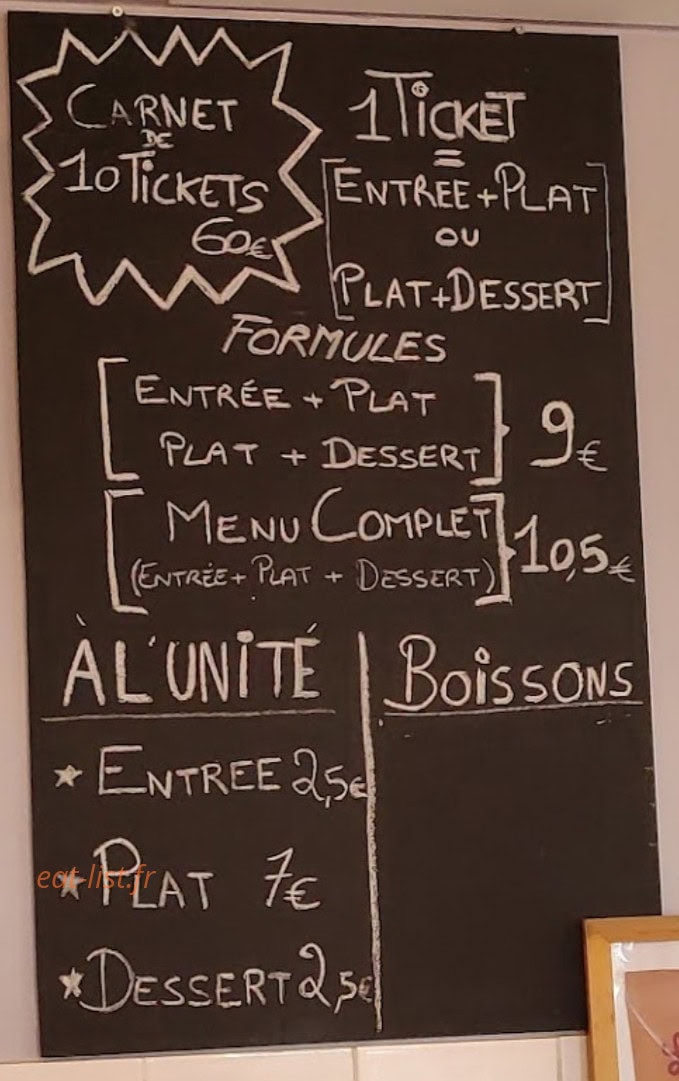 Le Bocal Pierrefitte — carte page 1