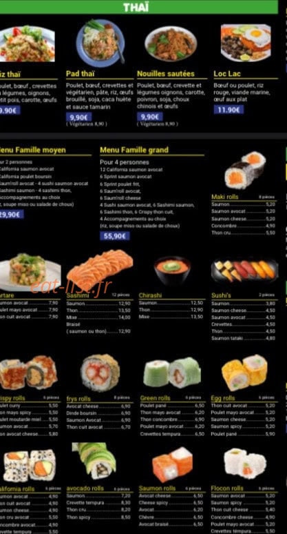 le chili thai — carte page 3
