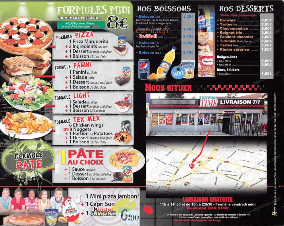 Pizza time — carte page 4