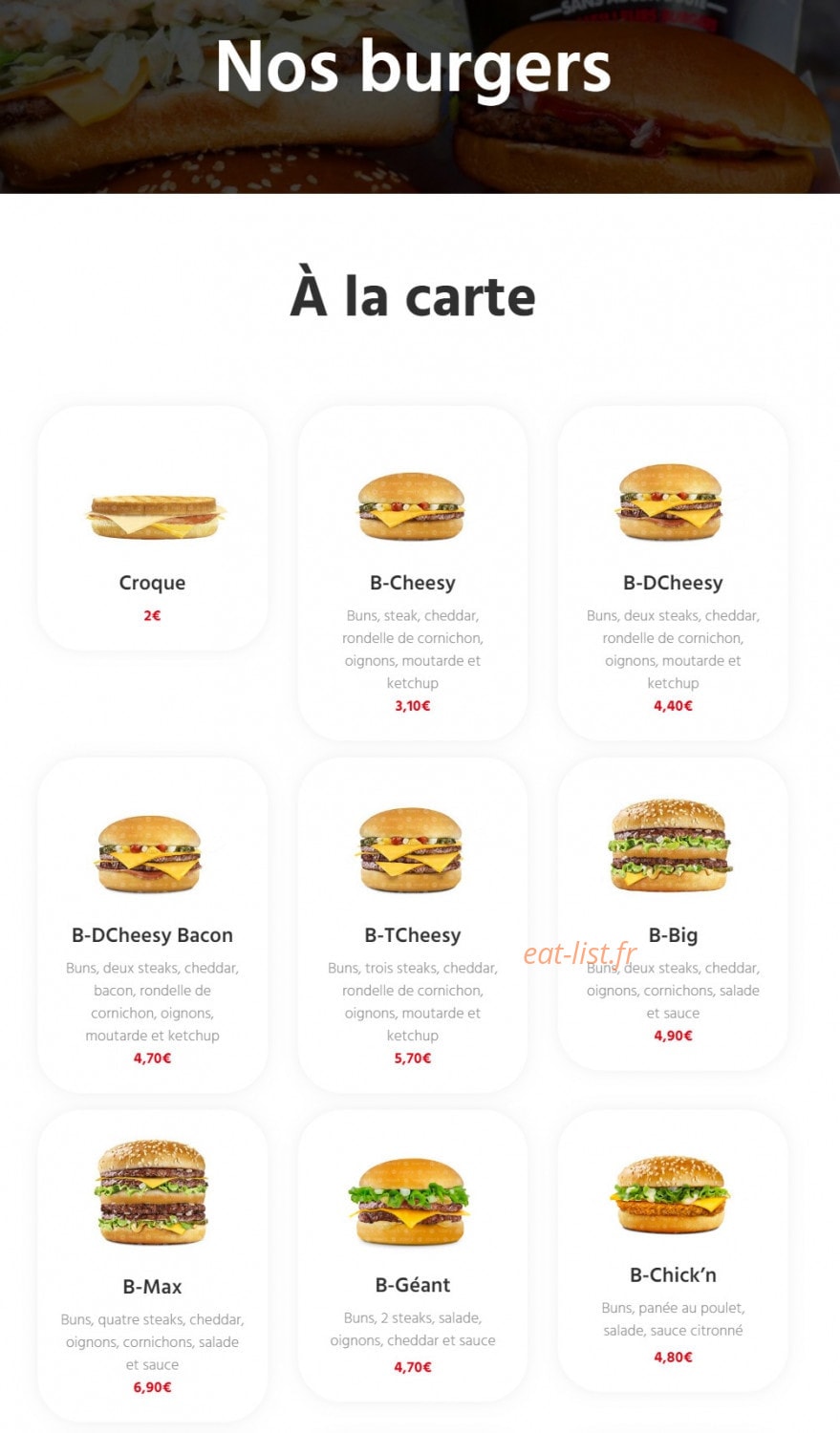 Point B — carte page 6