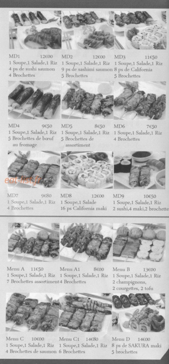 Sakura — carte page 1