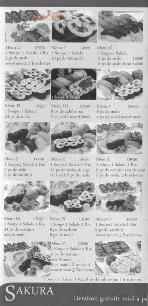 Sakura — carte page 2
