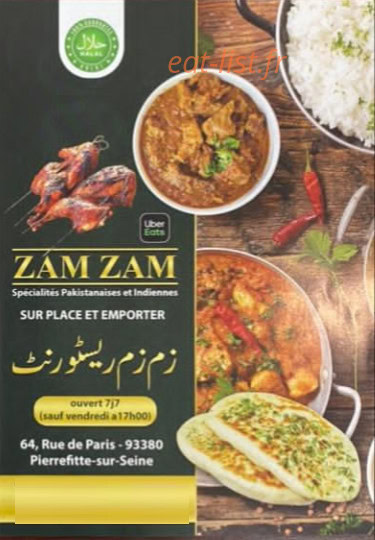 Zam Zam — carte page 1