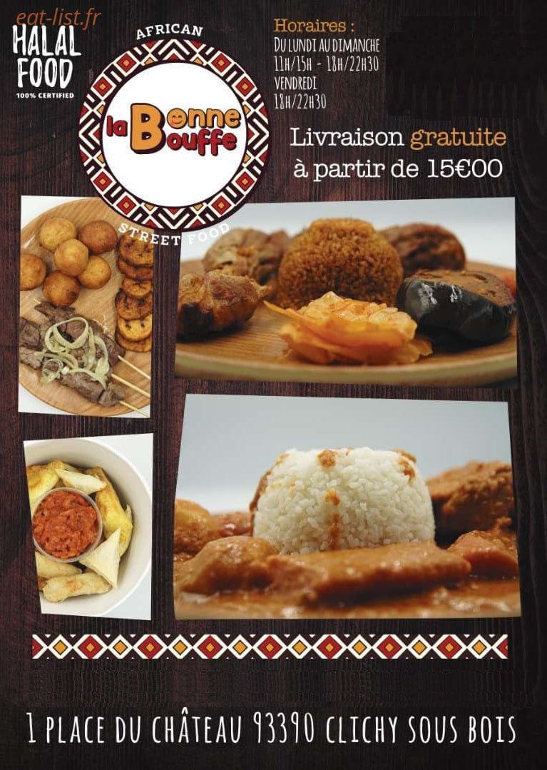 La bonne bouffe — carte page 1