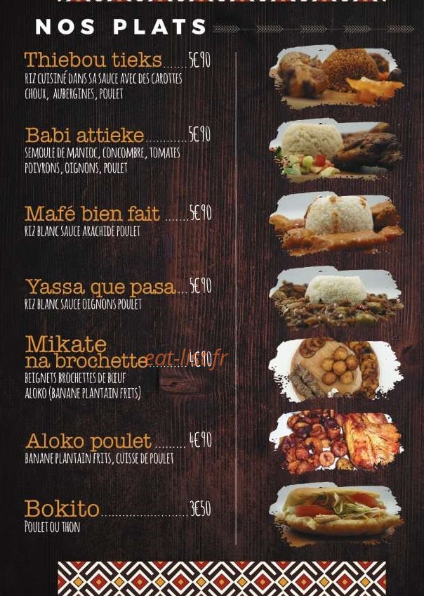 La bonne bouffe — carte page 2
