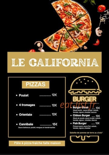 Le california — carte page 3