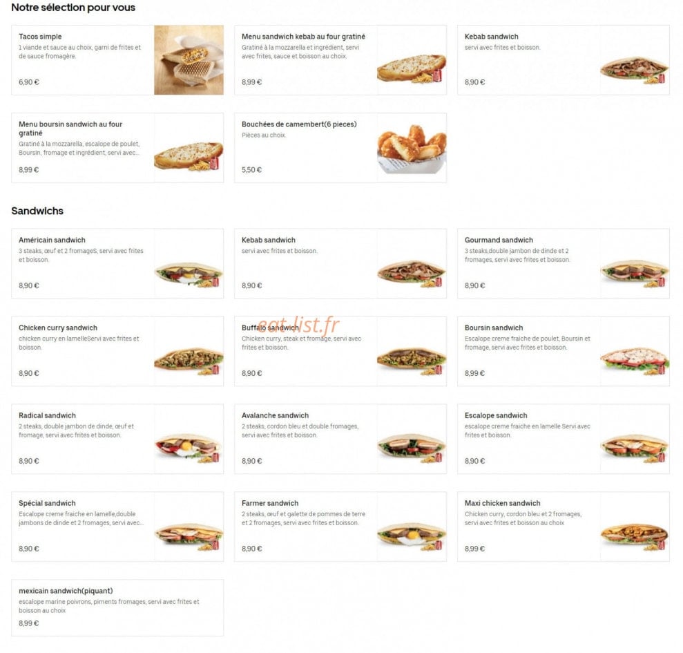 Le Must — carte page 1