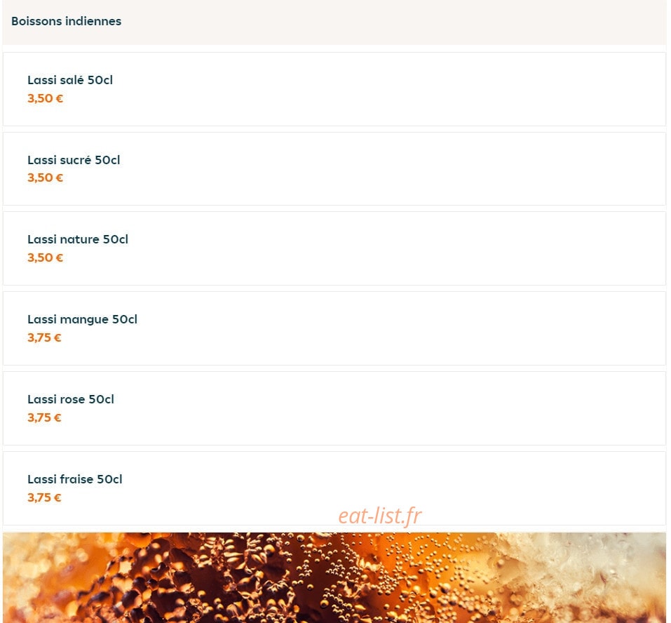 Tandoori Grill — carte page 7