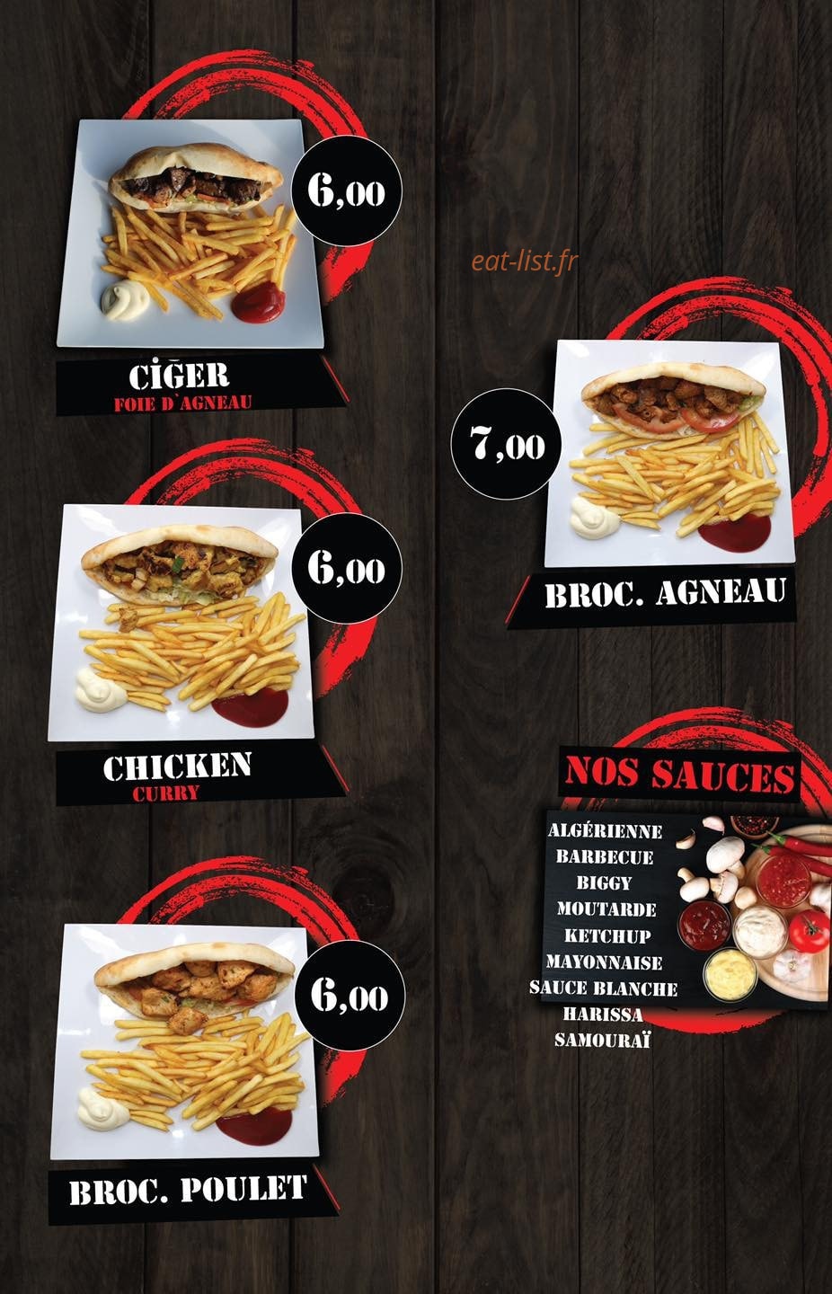 Urfa kebab — carte page 6