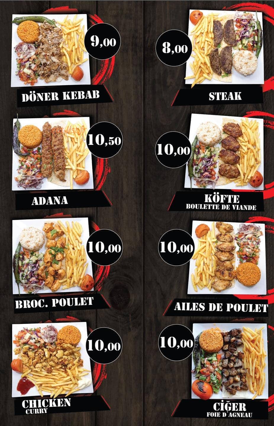 Urfa kebab — carte page 4