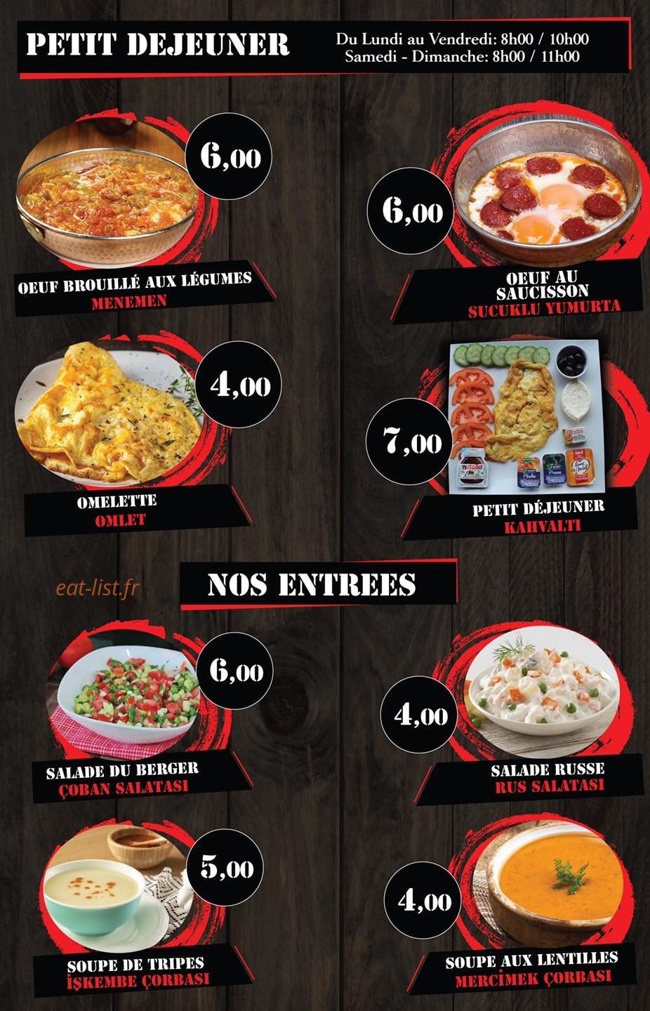 Urfa kebab — carte page 8