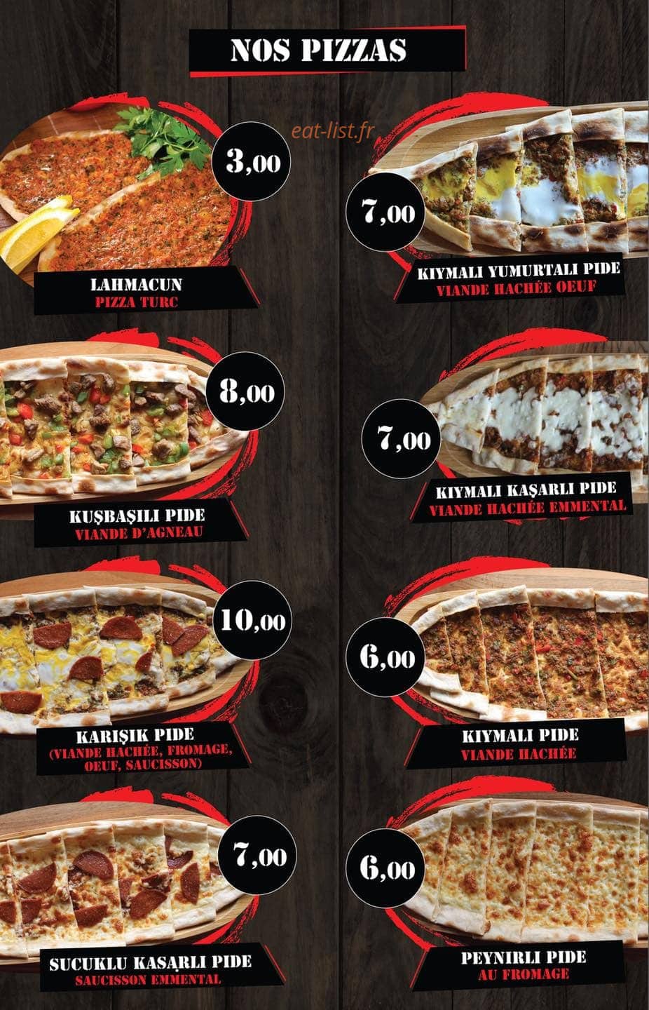 Urfa kebab — carte page 2