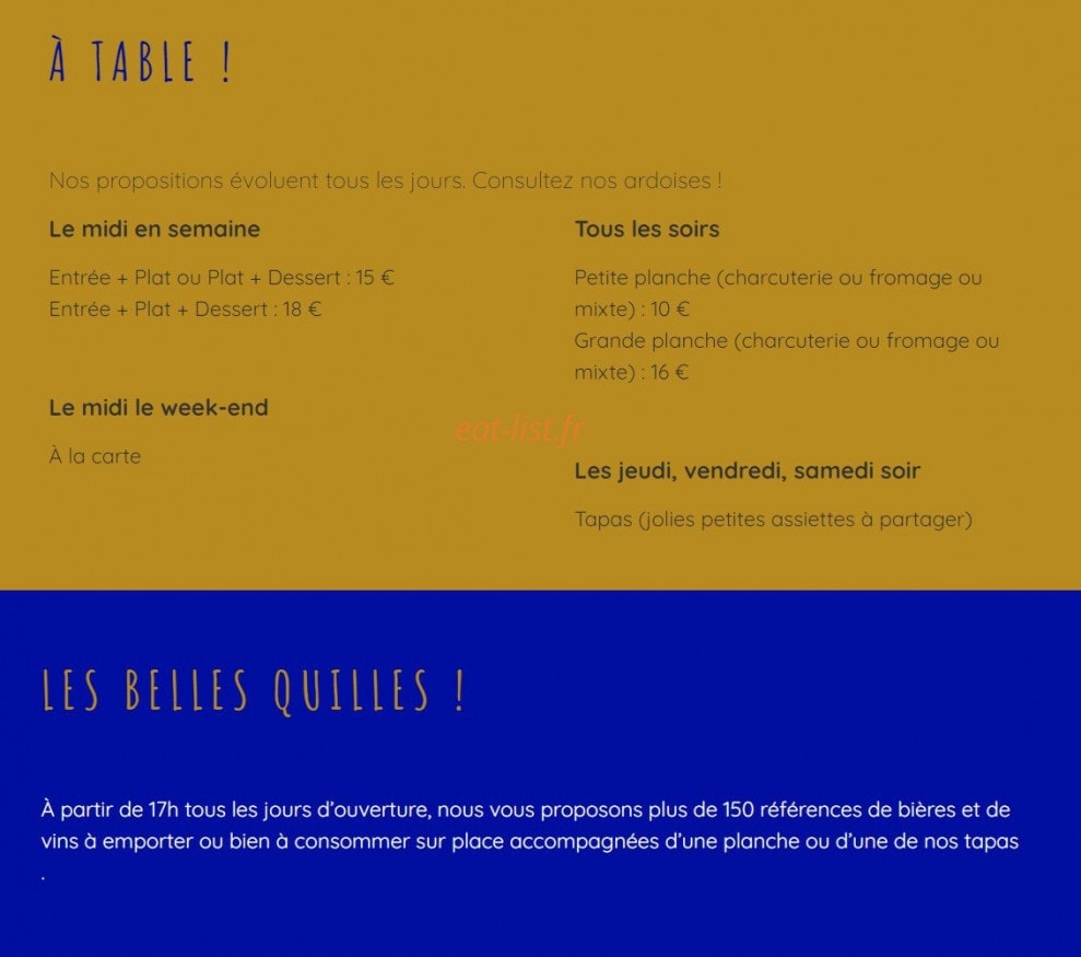 Bonne Aventure — carte page 1