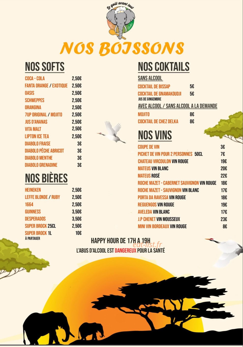 Chez Delka — carte page 2
