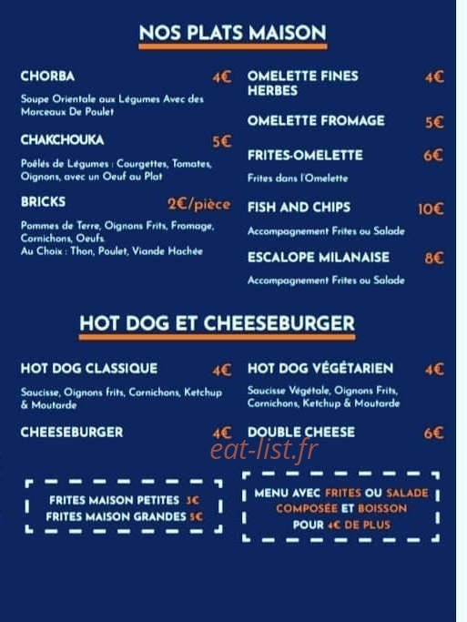 Chez Miam — carte page 3