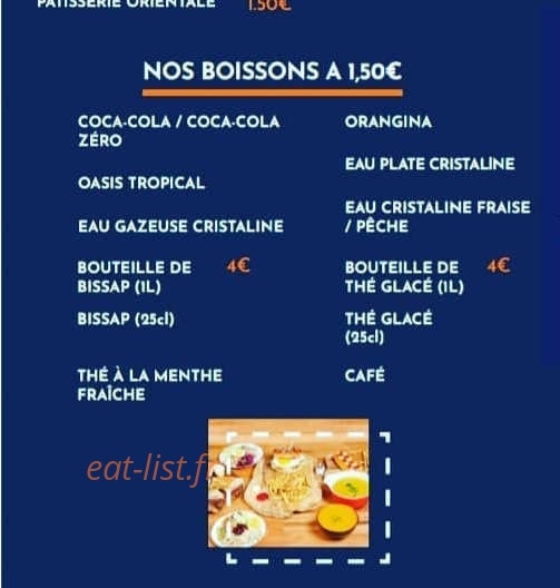 Chez Miam — carte page 4