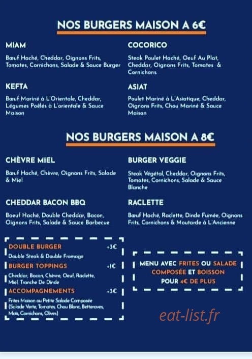 Chez Miam — carte page 2
