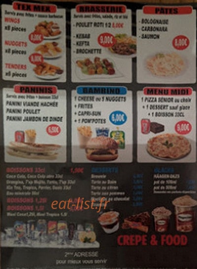 Crêpes & food — carte page 4