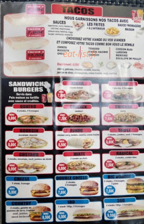 Crêpes & food — carte page 3