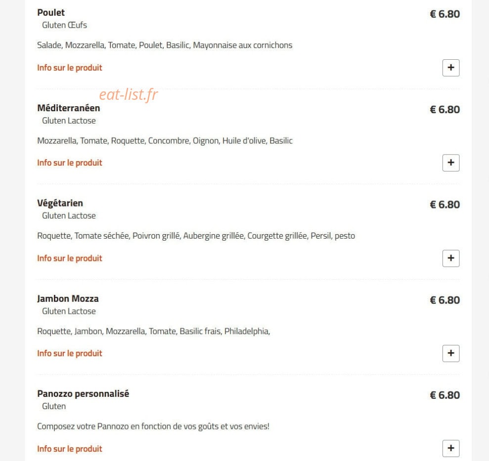 Carte et menu de Fino Pizza à Saint Ouen — Panozzos suite