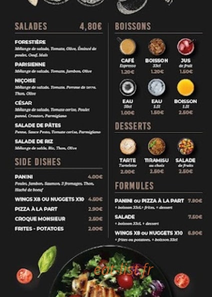 Fino Pizza — carte page 4