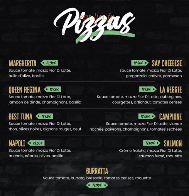 French Eat — carte page 2