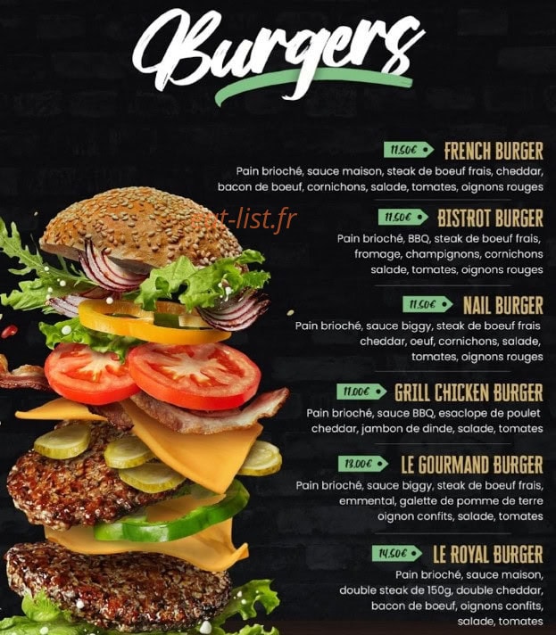 French Eat — carte page 1