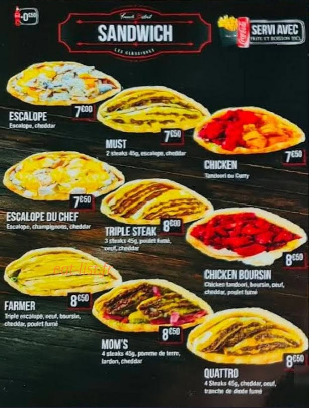 French Eat — carte page 3