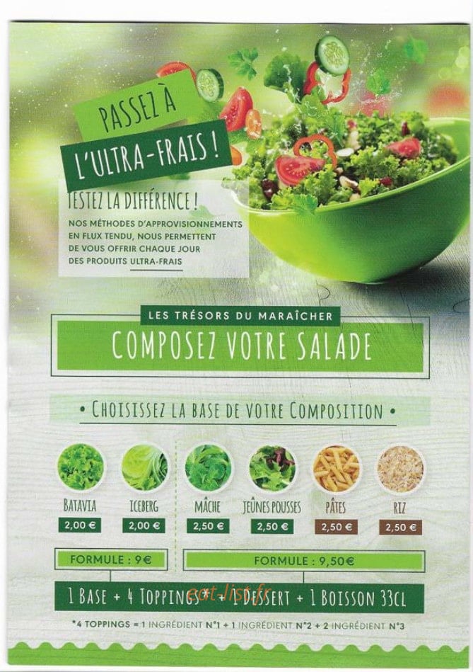 Fresh'Heure — carte page 2