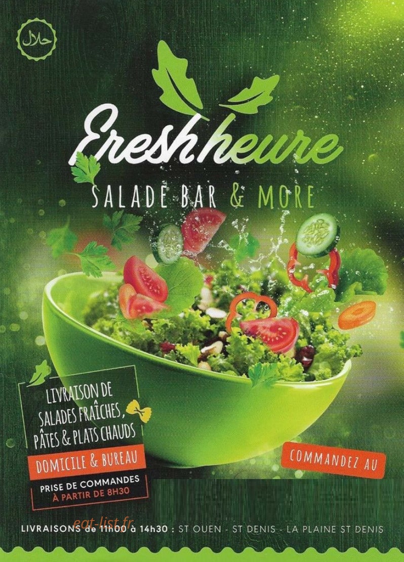 Fresh'Heure — carte page 1